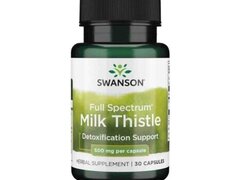 Full Spectrum Milk Thistle - Armurariu 500mg 30 Capsule, Swanson